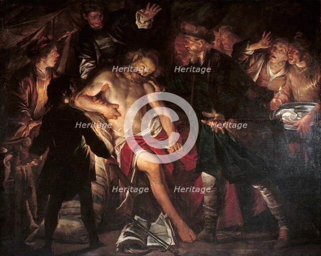 The death of Cato, c. 1640. Artist: Assereto, Gioacchino (1600-1649)