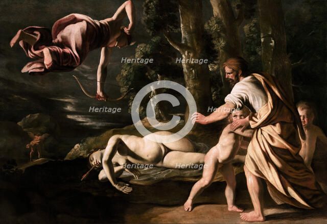 The Death of Chione, c. 1622. Creator: Poussin, Nicolas (1594-1665).