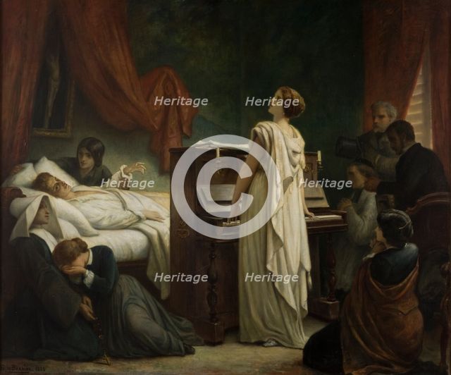 The Death of Chopin, 1885. Creator: Barrias, Félix-Joseph (1822-1907).