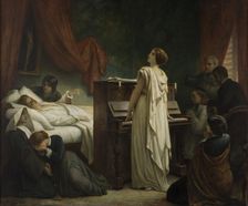 The Death of Chopin, 1885. Creator: Barrias, Félix-Joseph (1822-1907)