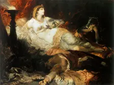 The Death of Cleopatra 1875. Artist: Hans Makart