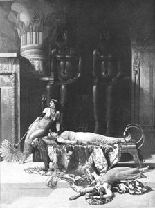 '"The Death of Cleopatra" after John Collier, exhibited at the Royal Acadamy 1890. Creator: Unknown