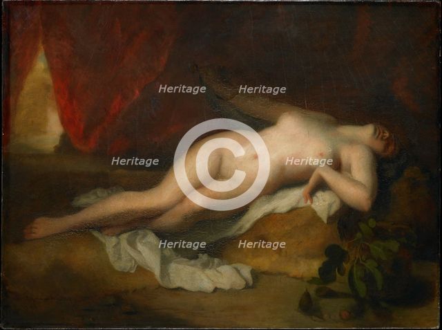 The Death of Cleopatra, c. 1850. Creator: Gigoux, Jean-François (1806-1894).