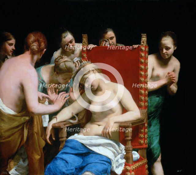 The Death of Cleopatra, ca 1662. Artist: Canlassi, Guido (Guidobaldo) (1601-1663)