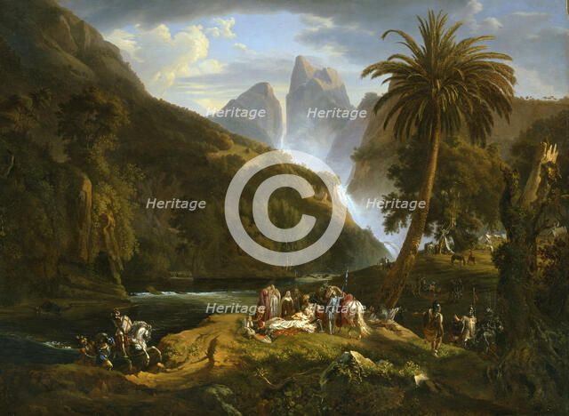 The death of Count Josselin de Montmorency, 1825. Creator: D'Azeglio, Massimo (1798-1866).