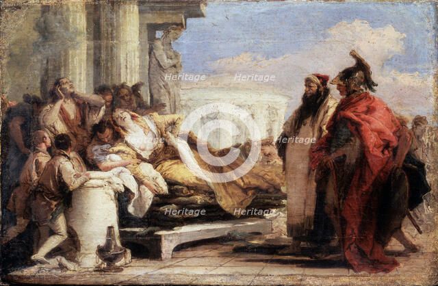 'The Death of Dido', 1757-1760.  Artist: Giovanni Battista Tiepolo