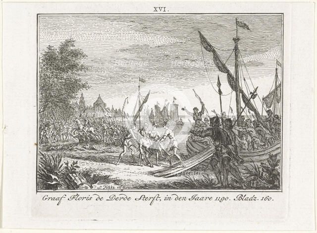 The Death of Floris III of Holland at Antioch, 1784. Artist: Fokke, Simon (1712-1784)
