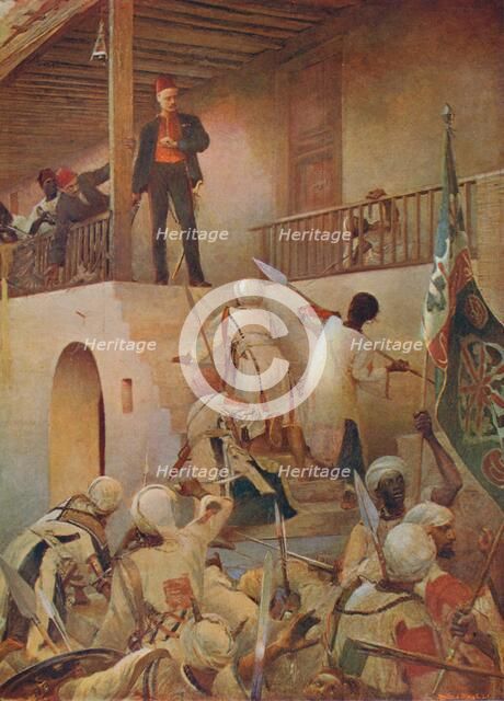 'The Death of General Gordon, Khartoum, 26 January 1885', 1893 (1906). Creator: Unknown.
