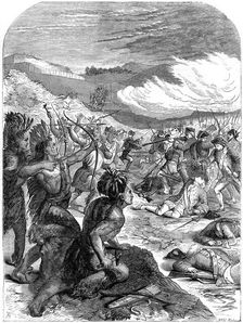 The death of General Edward Braddock (c1695-1755), 1755 (19th century).Artist: Bill