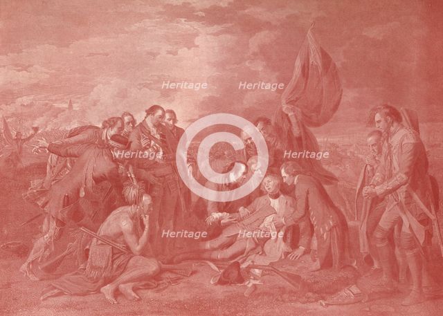 'The Death of General Wolfe', c1776 (1909). Artist: William Woollett.