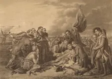 The Death of General Wolfe on the Heights of Abraham, Quebec, 13th September 1759 1886. Artist: Thomas Brown