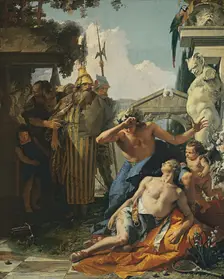 The Death of Hyacinthus, 1752. Creators: Giovanni Battista Tiepolo, Ovid