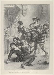 The Death of Hamlet, 1843., 1843. Creator: Eugene Delacroix