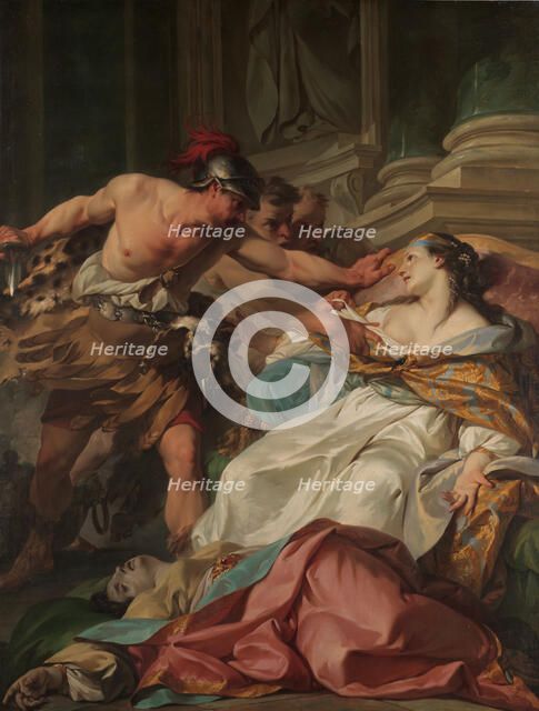 The Death of Harmonia, ca. 1740-41. Creator: Jean Baptiste Marie Pierre.
