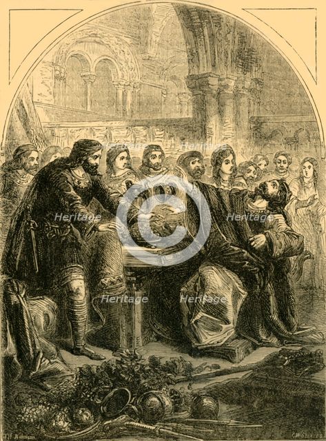 'The Death of Hardicanute', c1890. Creator: Unknown.