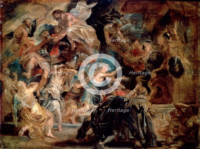 'The Death of Henry IV and the Proclamation of the Regency', 1622.  Artist: Peter Paul Rubens