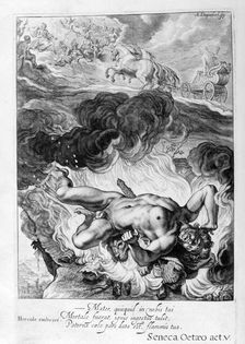 The Death of Hercules 1655. Creator: Unknown