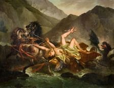 The Death Of Hippolytus, 1780-1820. Creator: Unknown