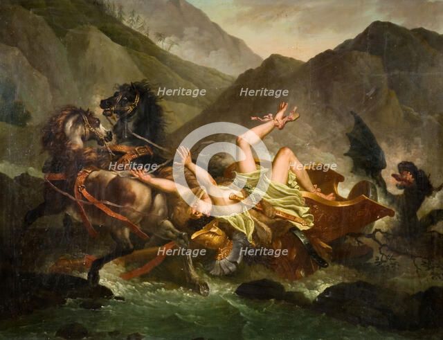 The Death Of Hippolytus, 1780-1820. Creator: Unknown.