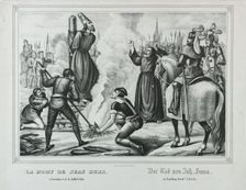 The Death of Jan Hus in Constance, Mid of the 19th cen.. Creator: Wentzel, Johann Friedrich (1807-1869)