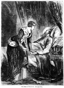 The death of King Edward III (1312-1377)