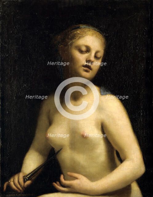 'The Death of Lucretia', 17th century. Artist: Guido Cagnacci