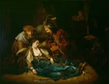 The Death of Lucretia (?), mid-1640s. Creator: School of Rembrandt van Rijn