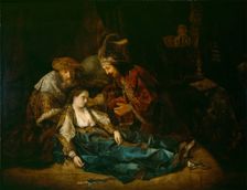 The Death of Lucretia (?), mid-1640s. Creator: School of Rembrandt van Rijn