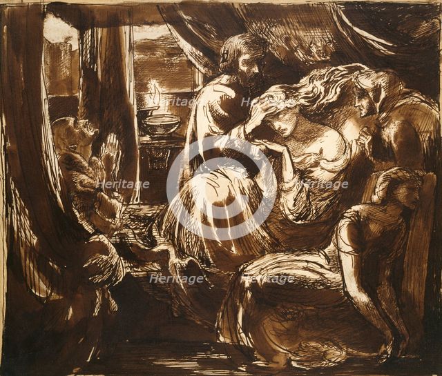 The Death of Lady Macbeth, c1875. Artist: Dante Gabriel Rossetti.