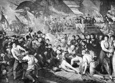 The Death of Lord Nelson in the Moment of Victory, October 21, 1805... 1891. Creator: Benjamin West