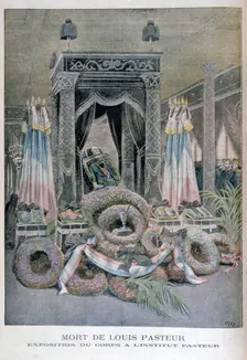 The death of Louis Pasteur, French chemist, 1895. Artist: Henri Meyer