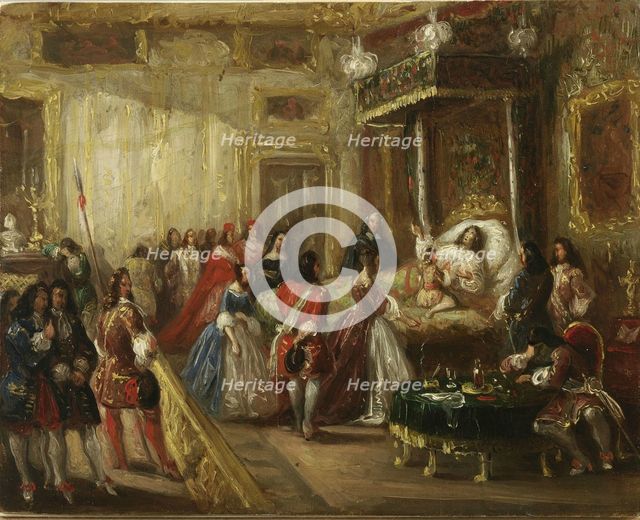 The death of Louis XIV in Versailles.