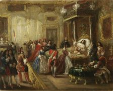 The death of Louis XIV in Versailles