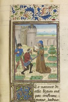 The Death of Parmenion, ca 1470-1475. Creator: Master of the Jardin de vertueuse consolation (active 1450-1475)