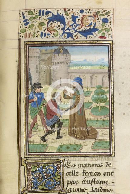 The Death of Parmenion, ca 1470-1475. Creator: Master of the Jardin de vertueuse consolation (active 1450-1475).