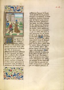 The Death of Parmenion; Livre des fais d'Alexandre le grant, about 1470-1475. Creator: Master of the Jardin de vertueuse consolation