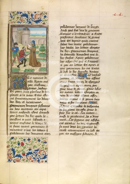 The Death of Parmenion; Livre des fais d'Alexandre le grant, about 1470-1475. Creator: Master of the Jardin de vertueuse consolation.