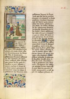 The Death of Parmenion; Livre des fais d'Alexandre le grant, about 1470-1475. Creator: Master of the Jardin de vertueuse consolation