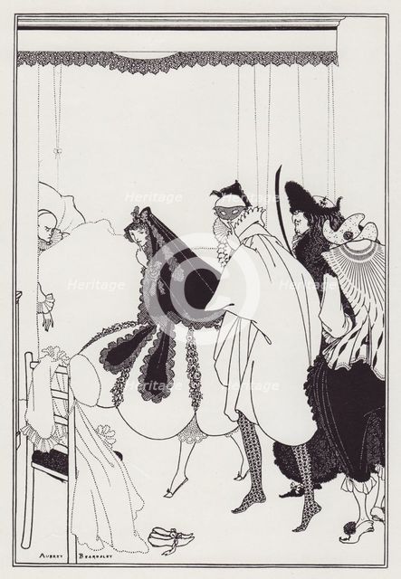 The Death of Pierrot, from The Savoy No. 6, 1896. Creator: Aubrey Beardsley.