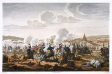 The Death of Prince Ludwig of Prussia at the Battle of Saalfeld, 10 October 1806 Creator: Louis Francois Couche