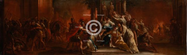 The Death of Priam, c1760. Creator: Johann Andreas Herrlein.