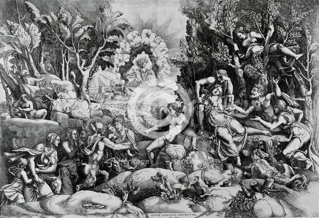 The Death of Procris, c1540. Creator: Giorgio Ghisi.