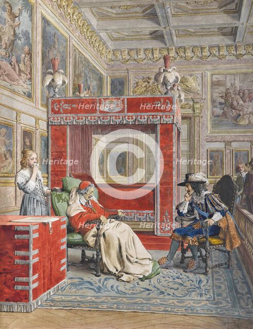 The Death of Richelieu, c. 1900. Creator: Leloir, Maurice (1853-1940).