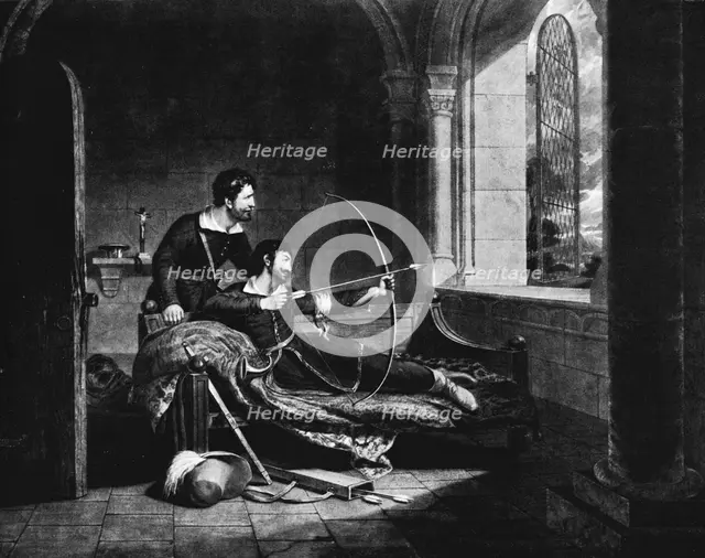 'The Death of Robin Hood', c1835, (1912). Artist: Thales Fielding.
