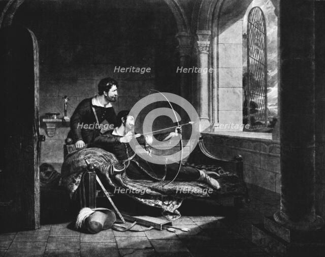 'The Death of Robin Hood', c1835, (1912). Artist: Thales Fielding.