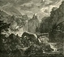 The Death of Roland at Roncesvalles (778AD), 1890. Creator: Unknown