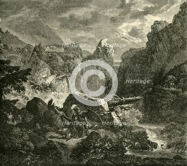 'The Death of Roland at Roncesvalles', (778AD), 1890.   Creator: Unknown.