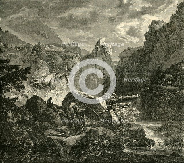 'The Death of Roland at Roncesvalles', (778AD), 1890.   Creator: Unknown.
