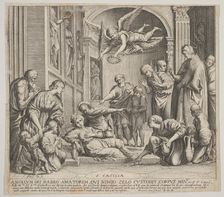The death of St Cecilia, ca. 1640-60. Creator: Johann Friedrich Greuter