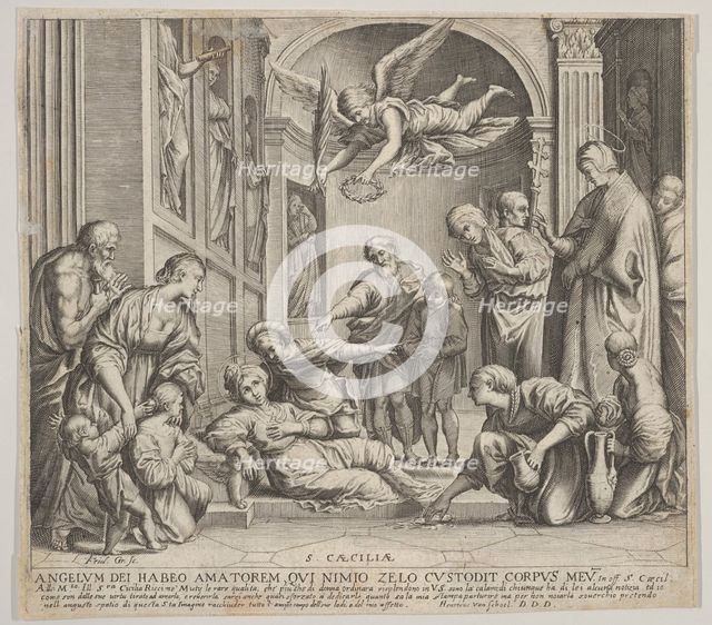 The death of St Cecilia, ca. 1640-60. Creator: Johann Friedrich Greuter.